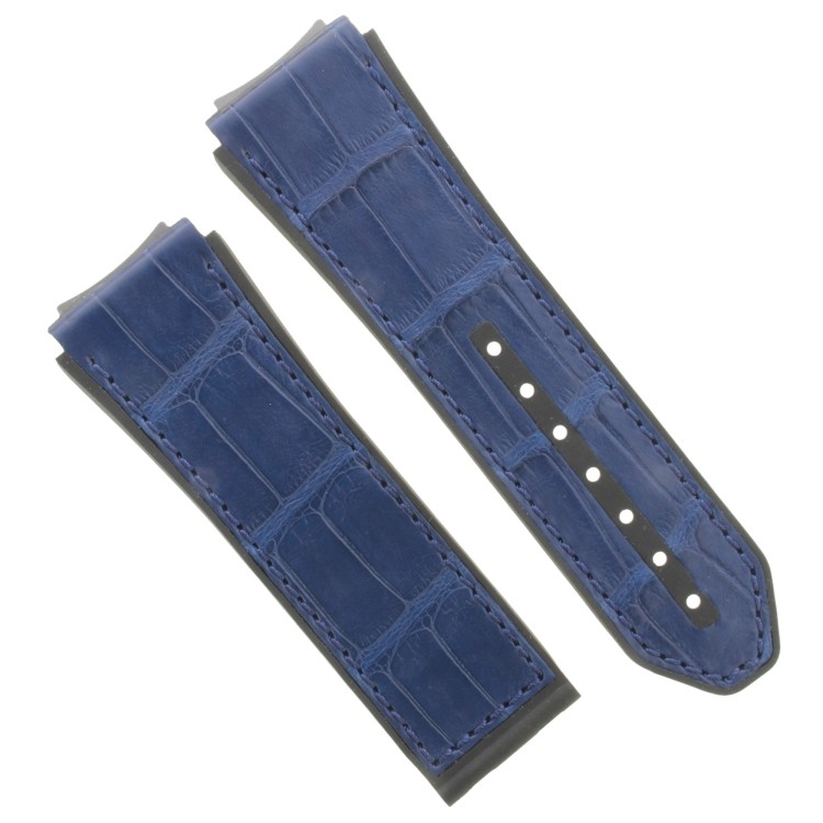 Zenith Cinturino 27.00.2322.584 Alligatore Blu opaco interno caucciù 23/22 mm