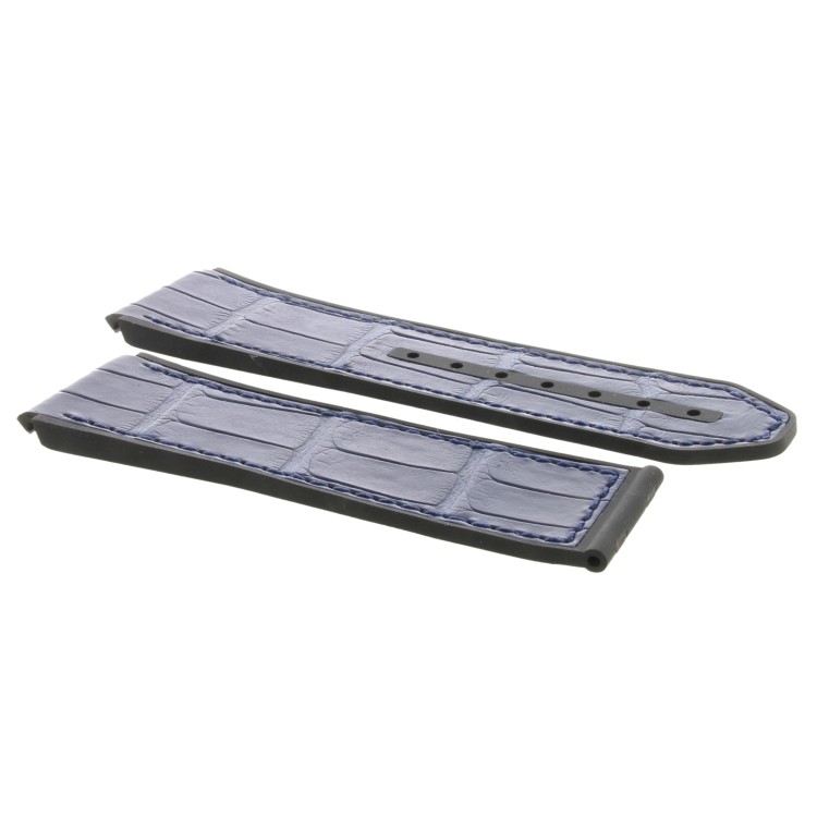 Zenith Cinturino 27.00.2322.584 Alligatore Blu opaco interno caucciù 23/22 mm