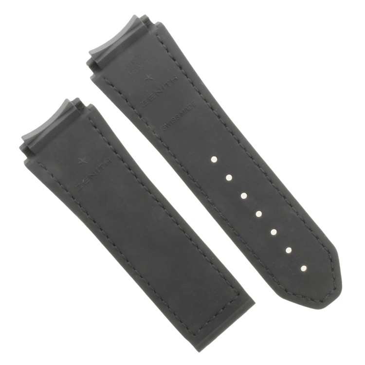 Zenith Cinturino 27.00.2322.584 Alligatore Blu opaco interno caucciù 23/22 mm