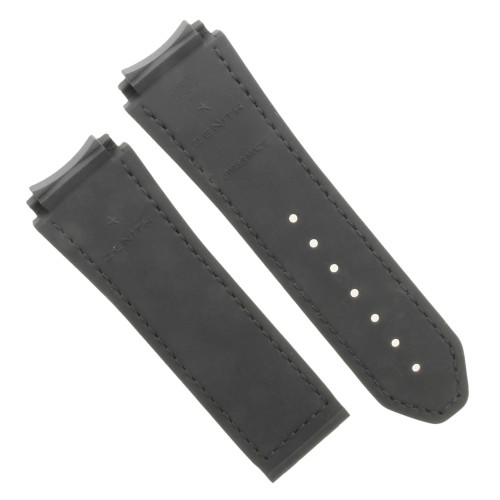 Zenith Cinturino 27.00.2322.584 Alligatore Blu opaco interno caucciù 23/22 mm