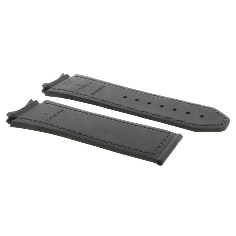 Zenith Cinturino 27.00.2322.584 Alligatore Blu opaco interno caucciù 23/22 mm