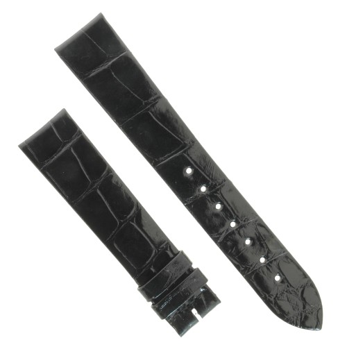 Longines Cinturino Alligatore L682111473 Nero Lucido 18/16 mm La Grande Classique.