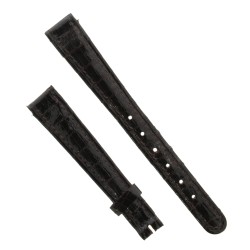 Zenith Cinturino V Coccodrillo Marrone Moka 13/10 mm cucito piatto spessore 2,5/3 mm lunghezza 69/104 mm. Con Fibbia Ardfiglion
