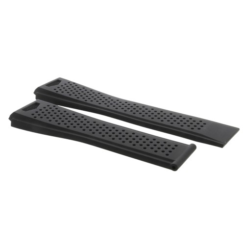 Tag Heuer Cinturino Caucciù FT6046 Nero forato 21 mm Carrera Heuer 01 diametro 43mm