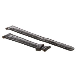 Zenith Cinturino V Coccodrillo Marrone Moka 13/10 mm cucito piatto spessore 2,5/3 mm lunghezza 69/104 mm. Con Fibbia Ardfiglion 2
