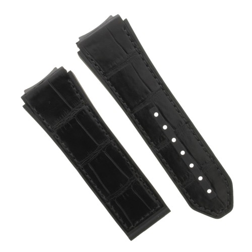 Zenith Cinturino 27.00.2322.582 Alligatore Nero opaco interno caucciù 23/22 mm