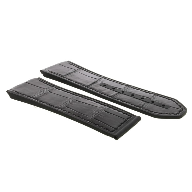 Zenith Cinturino 27.00.2322.582 Alligatore Nero opaco interno caucciù 23/22 mm