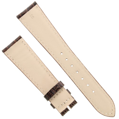 Cinturino Stampa Lucertola Tejus Marrone Testa di Moro Semilucido 20/16 mm B40B classico.