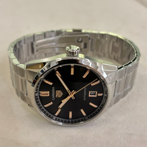 TAG HEUER CARRERA WBN2013.BA0640 Day Date Automatico 41 mm Indici Rosati.
