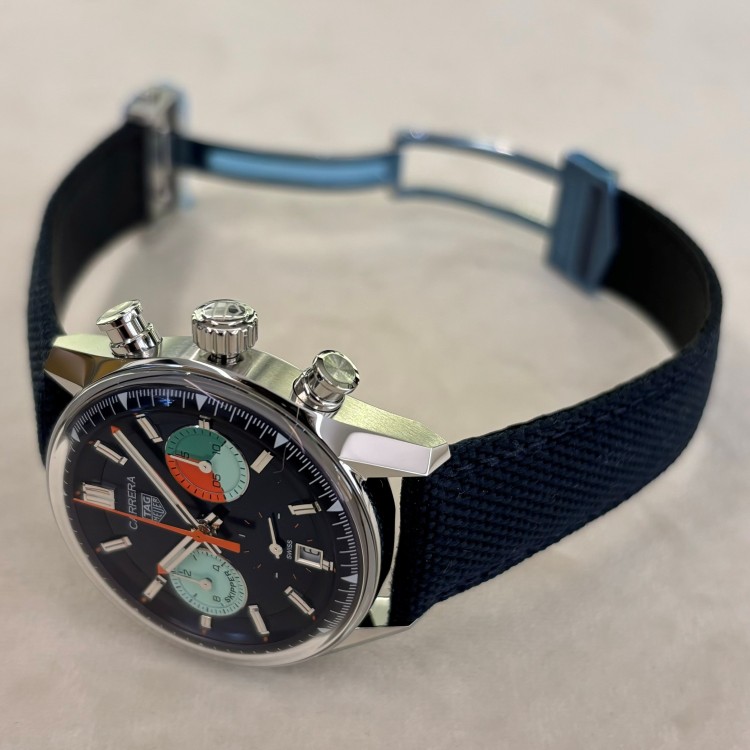 LIMITATA TAG Heuer Carrera Skipper Cronografo automatico, 39 mm, Acciaio CBS2213.FN6002
