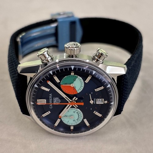 LIMITATA TAG Heuer Carrera Skipper Cronografo automatico, 39 mm, Acciaio CBS2213.FN6002