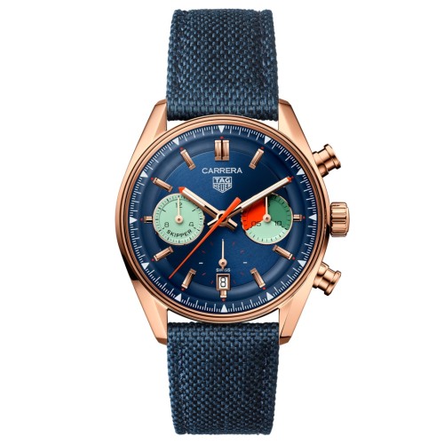 TAG Heuer Carrera CBS2241.FN8023 Chronograph Skipper Automatico 39 mm Oro 5N