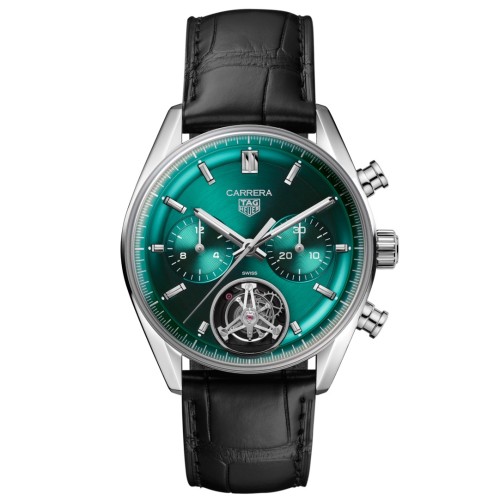 TAG HEUER CARRERA CHRONOGRAPH TOURBILLON Automatico 42 mm Acciaio CBS5011.FC6566