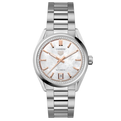 TAG Heuer Carrera Date Automatico Acciaio MOP diamanti  WBN231C.BA0001