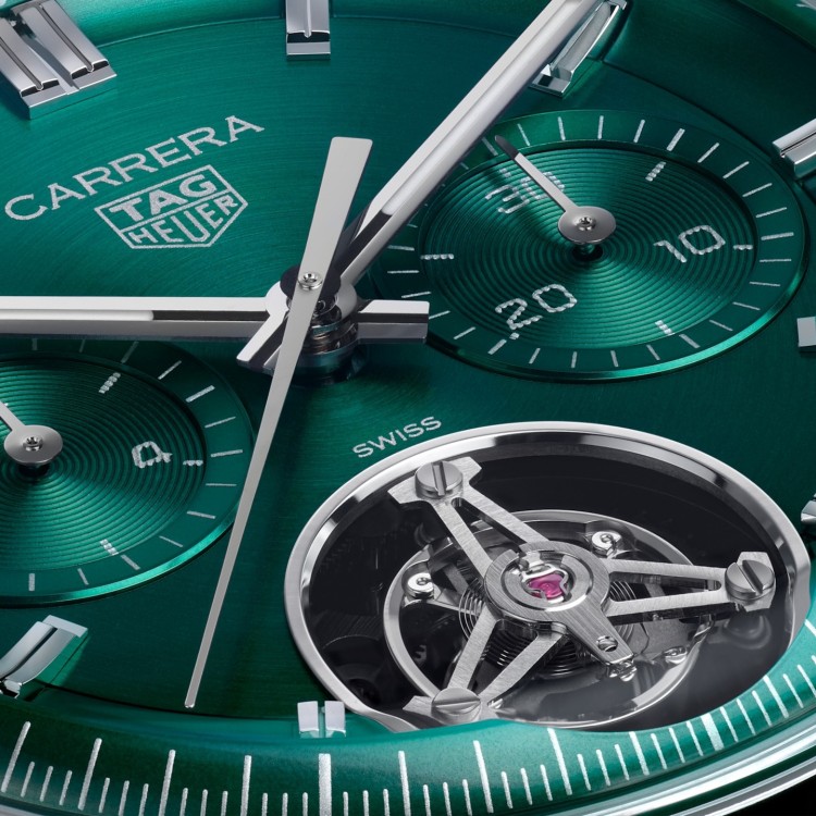 TAG HEUER CARRERA CHRONOGRAPH TOURBILLON Automatico 42 mm Acciaio CBS5011.FC6566