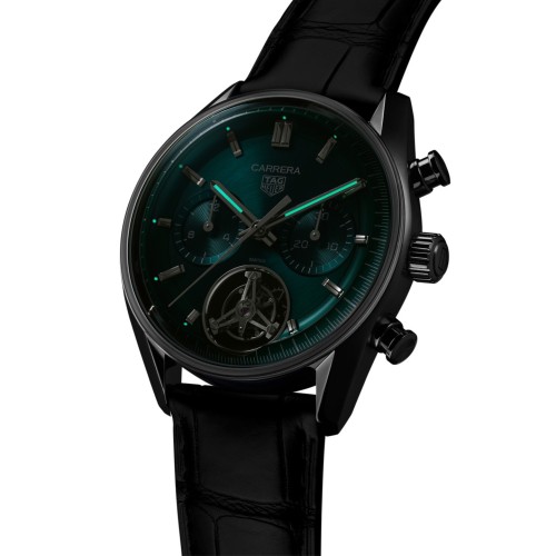 TAG HEUER CARRERA CHRONOGRAPH TOURBILLON Automatico 42 mm Acciaio CBS5011.FC6566