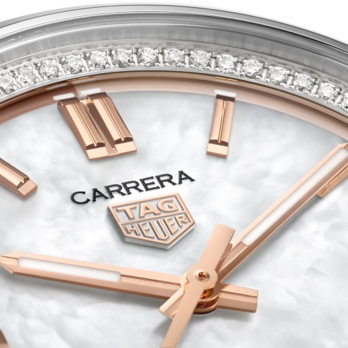 TAG Heuer Carrera Date Automatico Acciaio MOP diamanti  WBN231C.BA0001