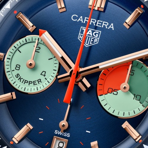 TAG Heuer Carrera CBS2241.FN8023 Chronograph Skipper Automatico 39 mm Oro 5N