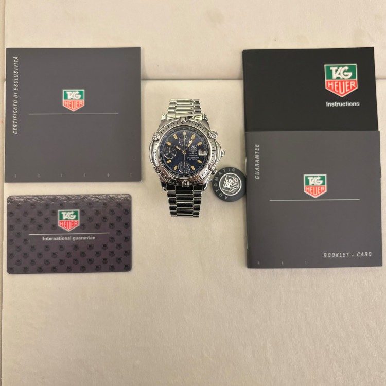 TAG HEUER Super 2000 169.806/1L (CE2110/416 ) Cronografo Automatico 38 mm Blu