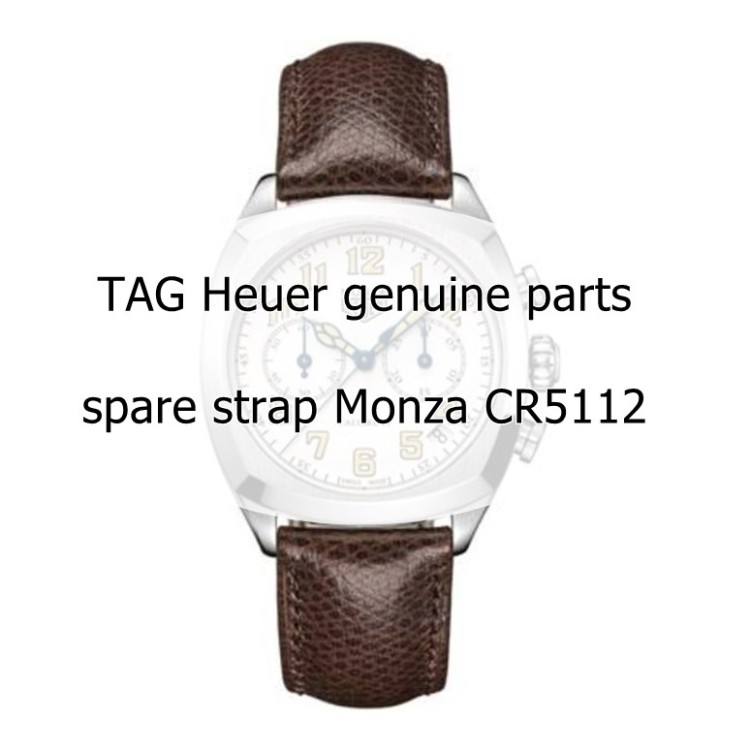 Tag Heuer Cinturino Monza FC6290  Pelle marrone 20/18. Per CR5112