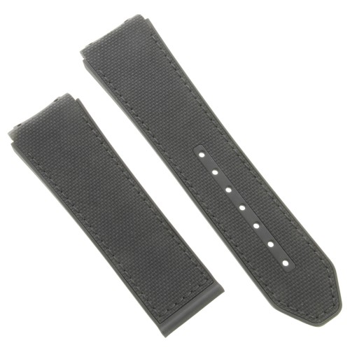 Zenith Cinturino Caucciù Nero 23/22 mm effetto cordura Defy El Primero 21  95.9002.9004 cucito nero