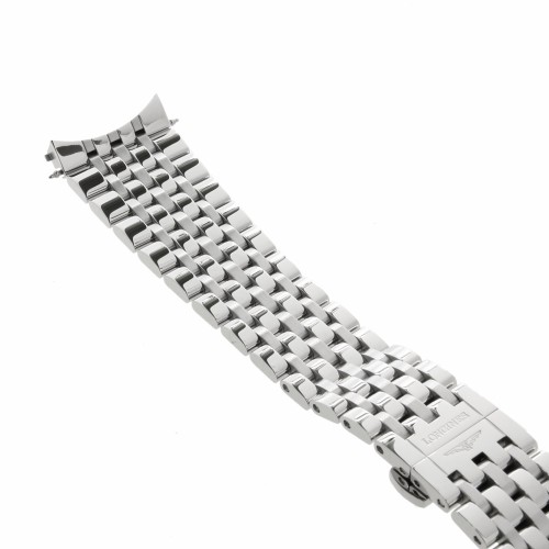 Longines bracciale acciaio per collezione Elegant. 20 mm, cassa 39 mm. L4.812.4.