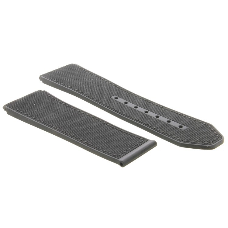 Zenith Cinturino Caucciù Nero 23/22 mm effetto cordura Defy El Primero 21  95.9002.9004 cucito nero