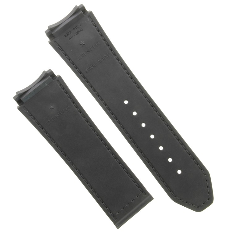Zenith Cinturino Caucciù Nero 23/22 mm effetto cordura Defy El Primero 21  95.9002.9004