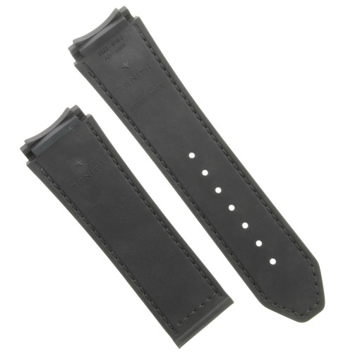 Zenith Cinturino Caucciù Nero 23/22 mm effetto cordura Defy El Primero 21  95.9002.9004 cucito nero