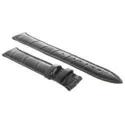 Cinturino Sartoriale Alligatore Nero Opaco 19/14 mm B38B classico.. 2