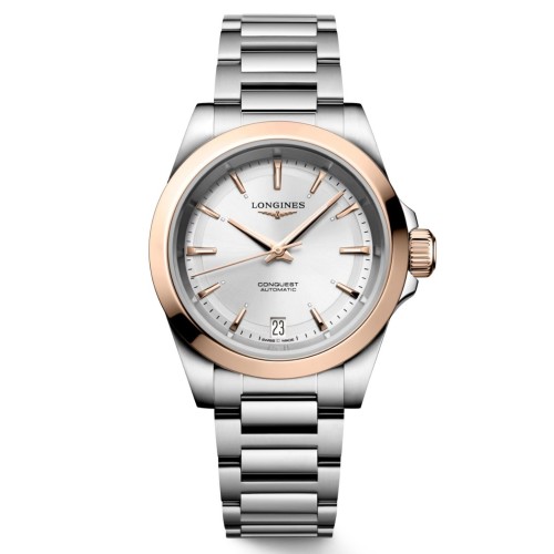 Longines Conquest 34 mm Argento