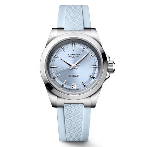 Longines Conquest L3.430.4.92.9 Automatico 34 mm Blu Caucciù