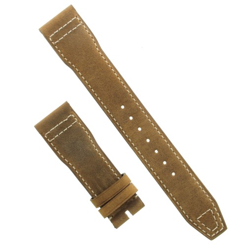 IWC Cinturino Vitello Marrone Opaco 21/18 per Big Pilot'S Watch Spitfire IW329701 e simili, per déployante e ardiglione