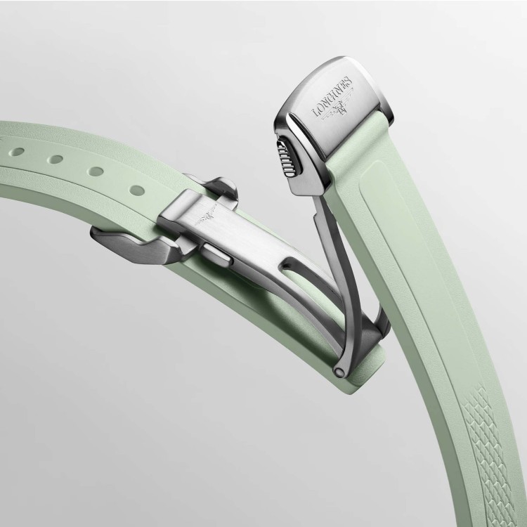 Longines Conquest L3.430.4.02.9 misura 34 mm Verde Caucciù