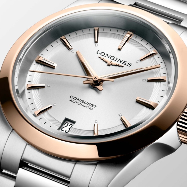Longines Conquest 34 mm Argento