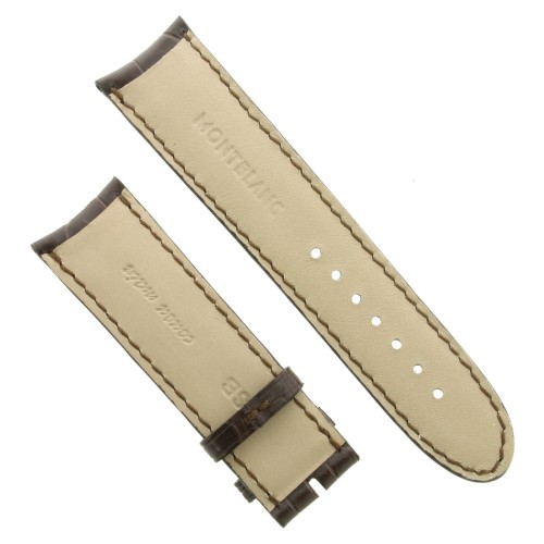 Montblanc Cinturino Alligatore Marrone Opaco Star 22/20 mm ansa curva