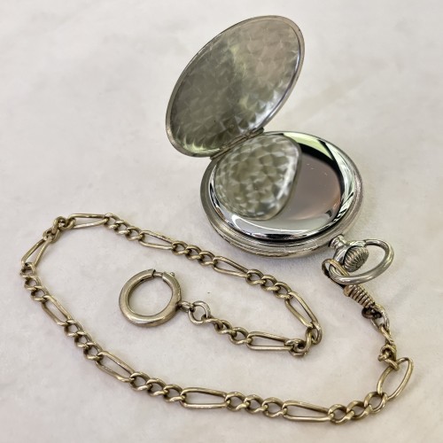 Junghans Meccanico misura 53,4 x 15 mm Arabi doppia cassa con catena metallo USATO.