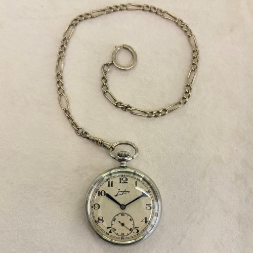 Junghans Meccanico misura 53,4 x 15 mm Arabi doppia cassa con catena metallo USATO.