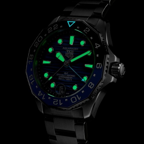 TAG Heuer Aquaracer Professional 300 GMT Automatico 42 mm WBP5114.BA0013 Blu Acciaio