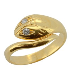 Anello Serpente Diamanti ct 0,04 Oro 18 kt