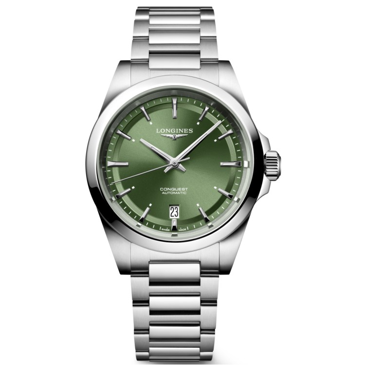 LONGINES CONQUEST L3.720.4.02.6 misura 38 mm Automatico Verde