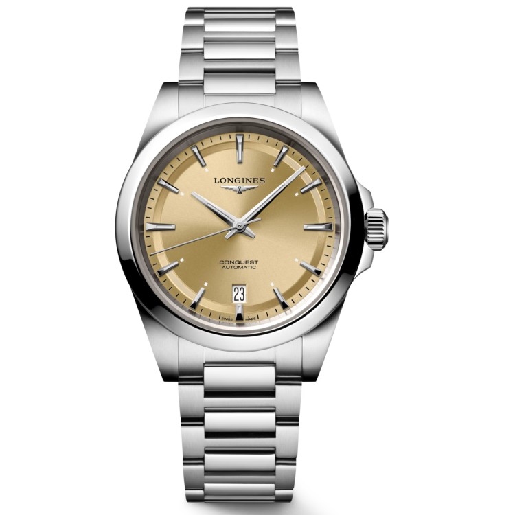 LONGINES CONQUEST L3.720.4.62.6 misura 38 mm Automatico Champagne