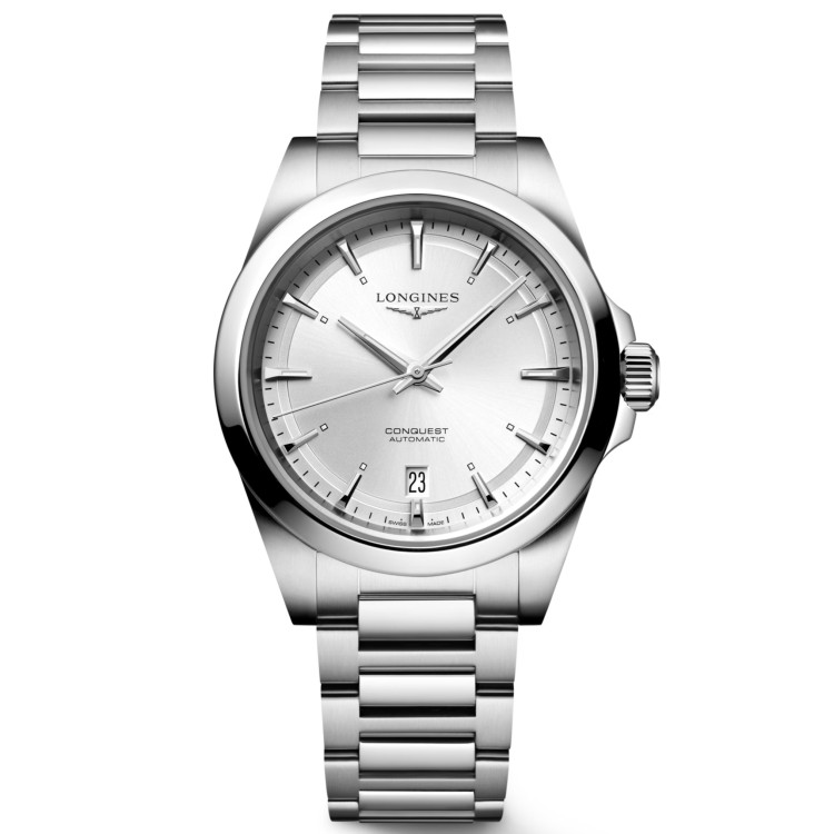 LONGINES CONQUEST L3.720.4.72.6 misura 38 mm Automatico Argentè