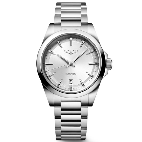 LONGINES CONQUEST L3.720.4.72.6 misura 38 mm Automatico Argentè