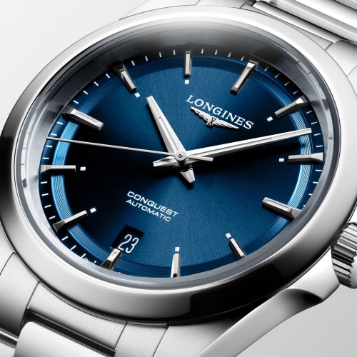 LONGINES CONQUEST L3.720.4.92.6 misura 38 mm Automatico Blu