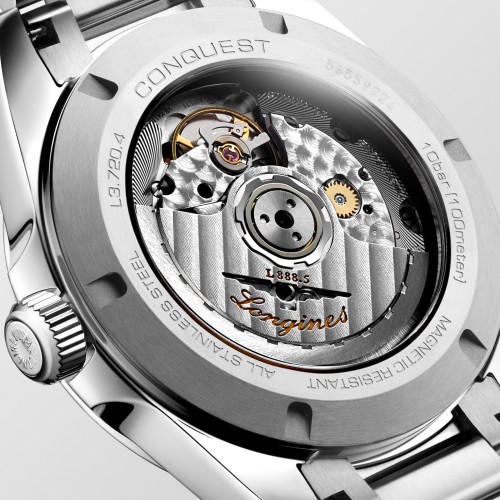 LONGINES CONQUEST L3.720.4.72.6 misura 38 mm Automatico Argentè