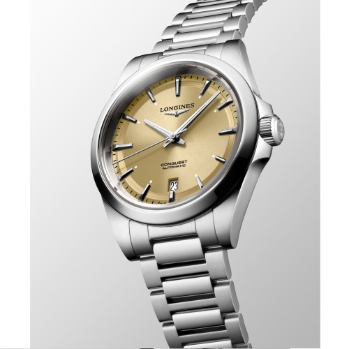 LONGINES CONQUEST L3.720.4.62.6 misura 38 mm Automatico Champagne
