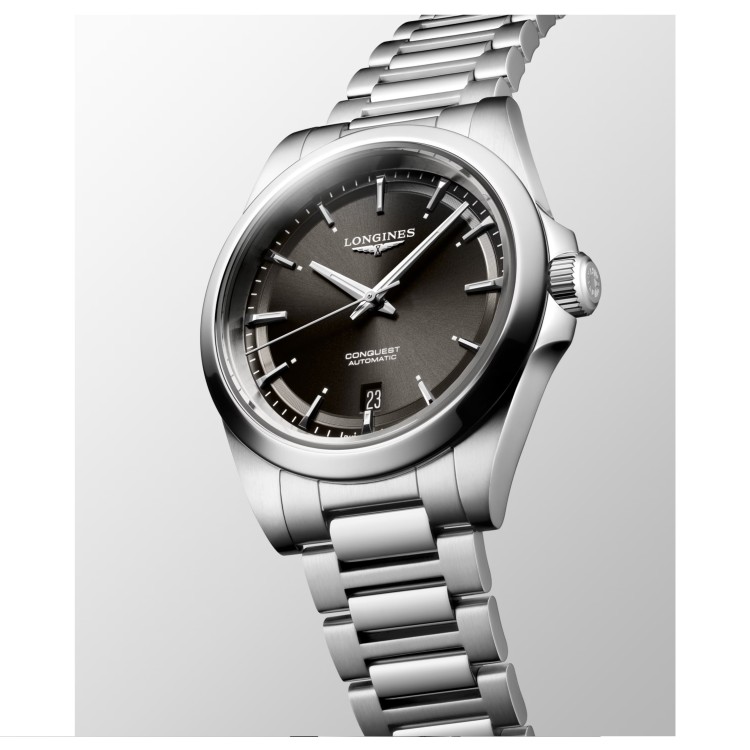 LONGINES CONQUEST L3.720.4.52.6 misura 38 mm Automatico Nero