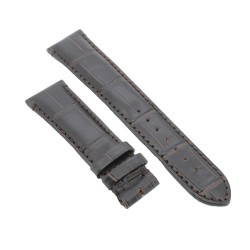 Cinturino Sartoriale Stampa Alligatore Marrone Opaco 21/18 mm B42N