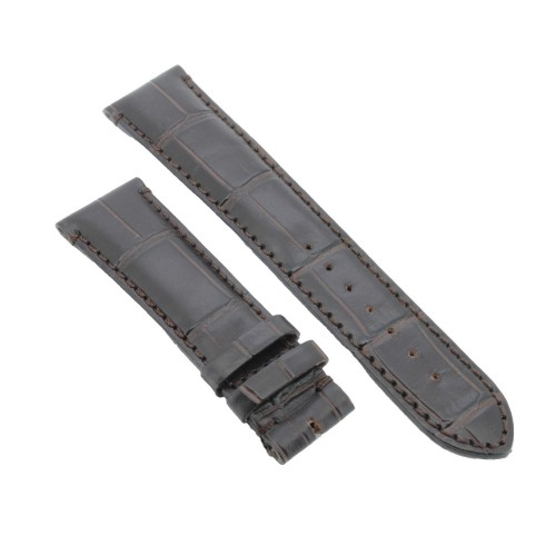 Cinturino Sartoriale Stampa Alligatore Marrone Opaco 21/18 mm B4N